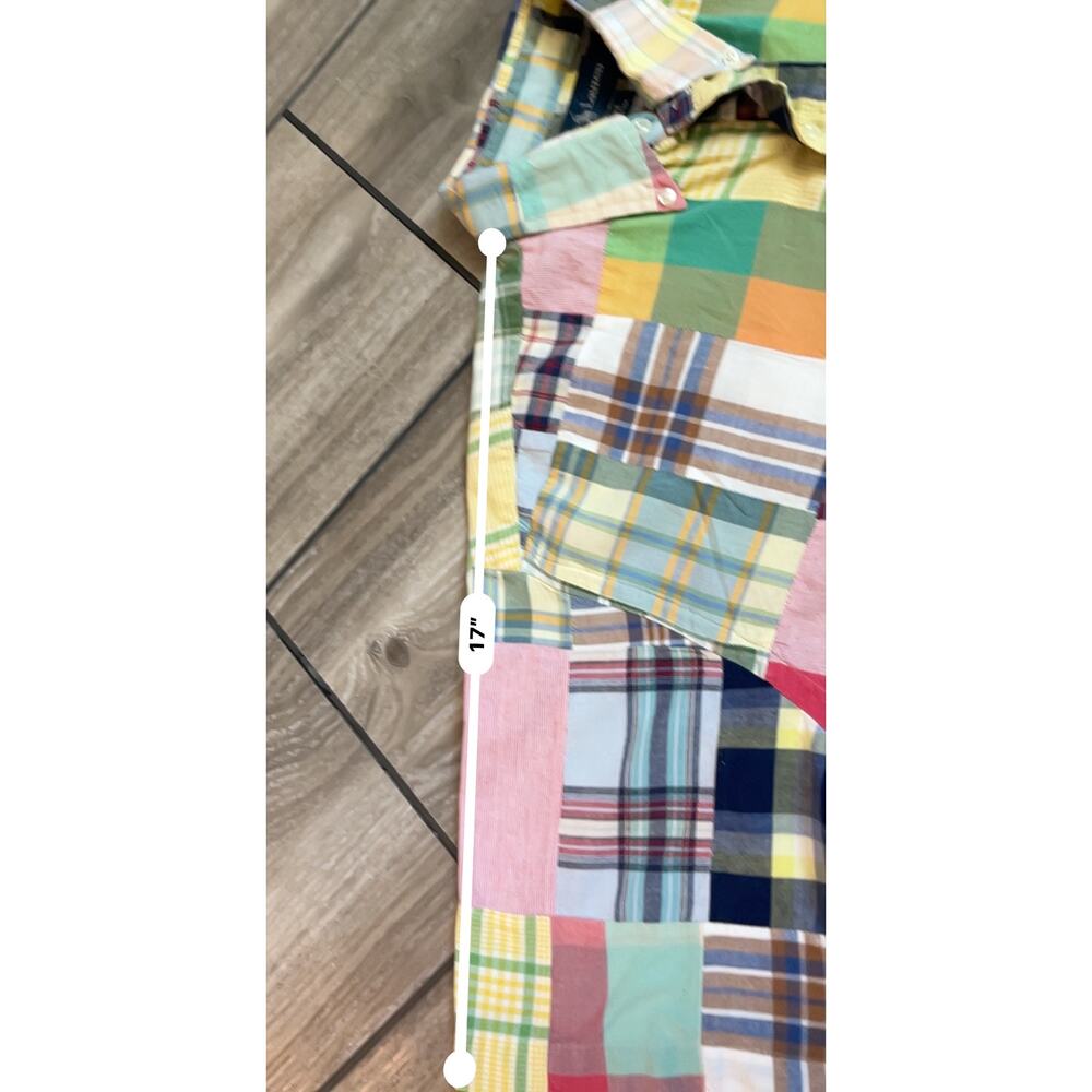 Ralph Lauren Blake Patchwork Button Mens Muti Col… - image 8